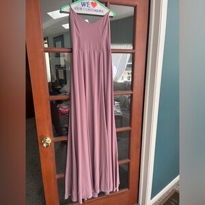 Show Me Your Mumu Godshaw Goddess Gown in Antique Rose Chiffon